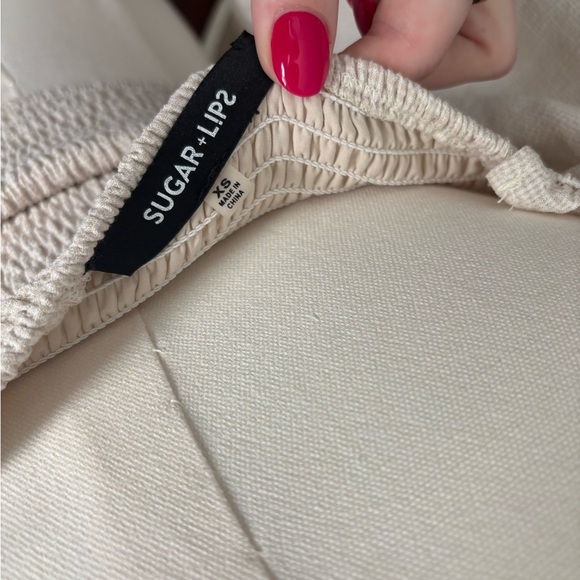 Beige Ruffled Top - Picture 3 of 3